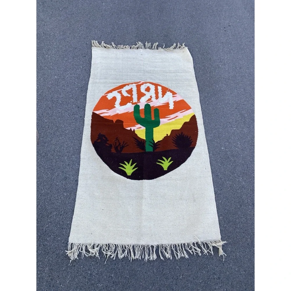 70s New Riders of the Purple Sage Tapestry Rug Grateful Dead 76x42 Jerry Garcia